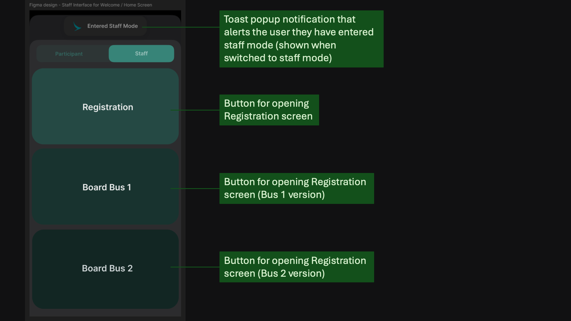 Attendify Staff Interface Welcome Screen